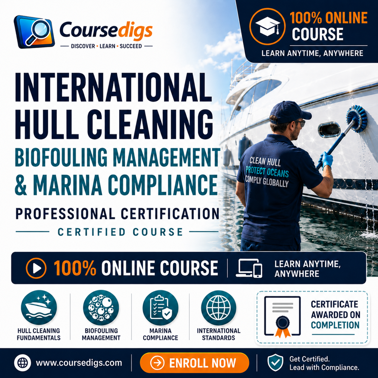 International Hull Cleaning, Biofouling Management & Marina Compliance Professional Certification